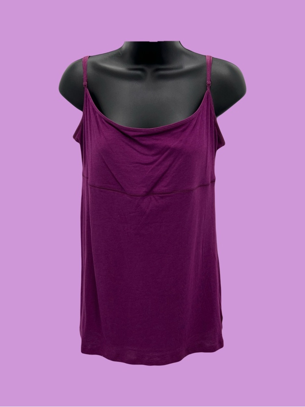 Deep Plum Spaghetti Strap Tank